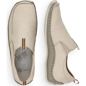 Dámské polobotky Dámské kožené polobotky L1779-60 Rieker béžové Barva: beige, Velikost: 40