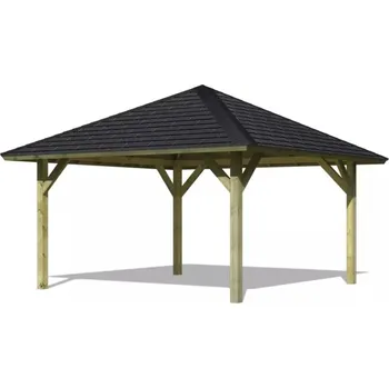 Zahradní altán Zahradní altán KARIBU HOLM 1 68829 vč. černého střešního šindele LG3171