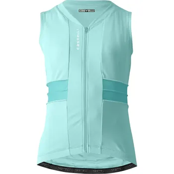 Cyklistické oblečení CASTELLI - dámský dres bez rukávů Anima 4 tyrkysová L