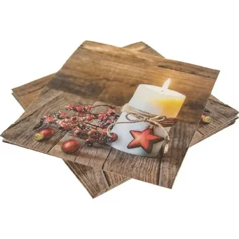 Papírový ubrousek Alvarak Vánoční ubrousky V038 20ks 3V 33x33cm 841895