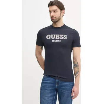 Bavlněné tričko Guess M5GI07.I3Z14 námořnická modř 59X, vel. L