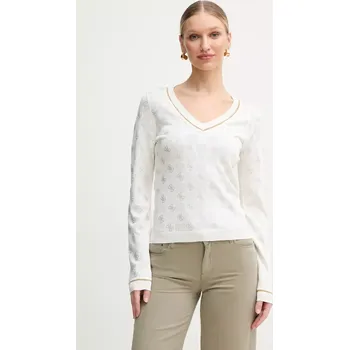 Dámský svetr Svetr Guess ROSIE dámský, béžová barva, lehký, W5GR07 Z3D60 W5GR07.Z3D60 01X, vel. M