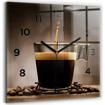 Hodiny Nástěnné hodiny Wallfluent černé 30 cm