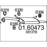 Zadní tlumič výfuku MTS 01.60473