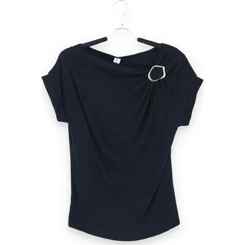 Dámská halenka Halenka spona kr. rukáv MY19979 barva: černá