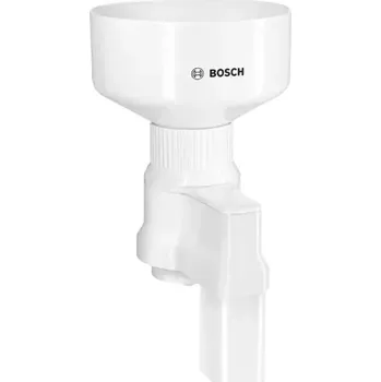 Domácí spotřebič Domácí obilný mlýnek Bosch MUZ5GM1 pro roboty řady MUM5 – mlecí kameny z keramiky, nastavitelná zrnitost a kompaktní úložiště kabelu