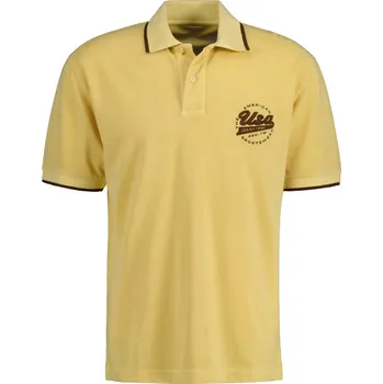 Pánská košile POLOKOŠILE GANT USA SS POLO PIQUE LIGHT MUSTARD YELLOW