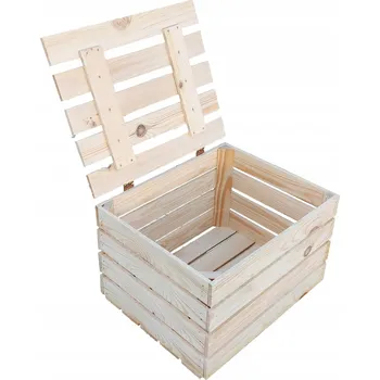 Úložný box Krabice s víkem přírodní