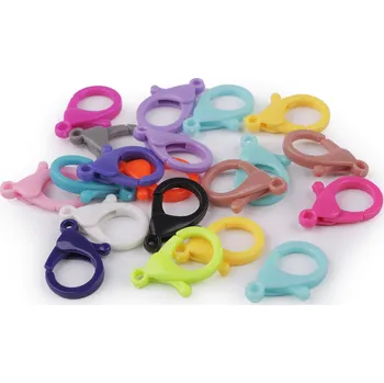 Plastová karabina průvlek 2,2 mm, barva 1 bílá