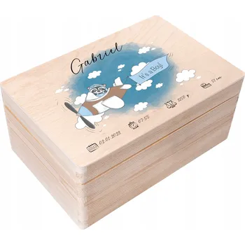 Obraz Krabička pro dítě suvenýr narození křtiny narozeniny 30x20