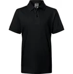 Dětské triko s límečkem premium JAMES NICHOLSON JN070K BLACK M