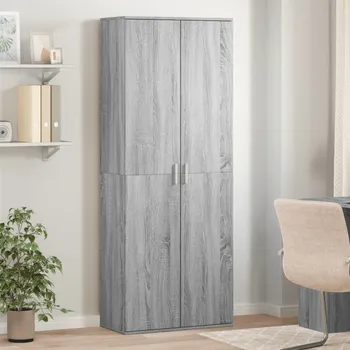 Policová skříň vidaXL Skříň highboard 70 x 35 x 180 cm kompozitní dřevo [3276660] Barva: šedá sonoma