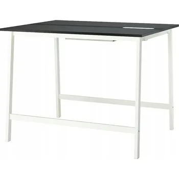 Konferenční stolek IKEA MITTZON Konferenční stůl, ořechová dýha/bílá, 140x108x105 cm