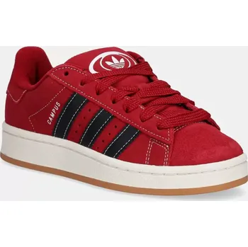 Dámská obuv Dětské semišové sneakers boty adidas Originals CAMPUS 00s vínová barva, JP7616 83X, EUR 36