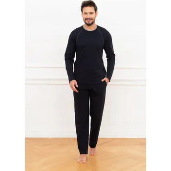 Pánské pyžamo Pánské pyžamo Italian Fashion Niko dlouhý rukáv dlouhé kalhoty vel. XL