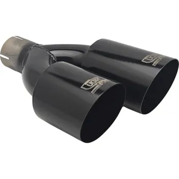 Zadní díl výfuku ULTER SPORT Koncovka výfuku 2x90 mm černá NBL2-90-1* levá Průměr vstupu: 60 mm