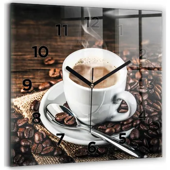 Hodiny Nástěnné hodiny Wallfluent černé 30 cm