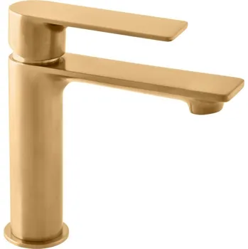 Vodovodní baterie RAV Slezák Swing Umyvadlová baterie, výška: 162 mm, 3/8", páková, PVD, kartáčovaná zlatá SW126.0ZK