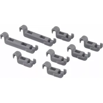 Příslušenství pro myčku Sada svorek, držících prvků pro dolní koš do myčky nádobí Bosch Siemens (00611472)