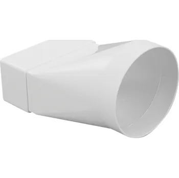 Větrací mřížka Haco Přechodový kus CZD, 110 × 55 mm, ø 104 mm, plast ASA 0630