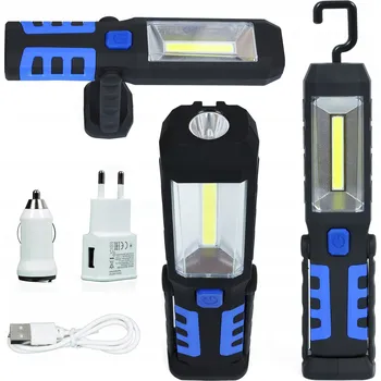 Lampička Dílenská lampa Interlook LED 5W akumulátorová s magnetickou základnou