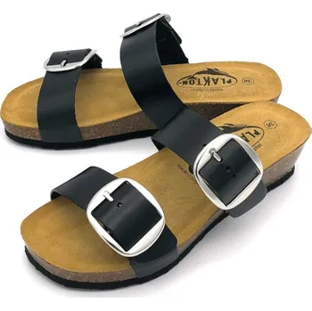 Dámské pantofle Dámské kožené pantofle 826038 Plakton černá Barva: negro, Velikost: 41