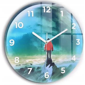 Hodiny Nástěnné hodiny Wallfluent zelené 60 cm