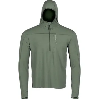 Pánská mikina Mikina funkční se zipem LOCHSA MERINO LODEN ZELENÁ Mikina funkční se zipem LOCHSA MERINO LODEN ZELENÁ vel. M