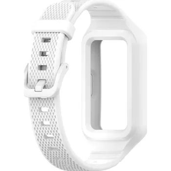 Řemínek na hodinky Silikonový řemínek Ricardo (pro Huawei Band), bílý