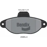 Sada brzdových destiček, kotoučová brzda BENDIX Braking BPD1007