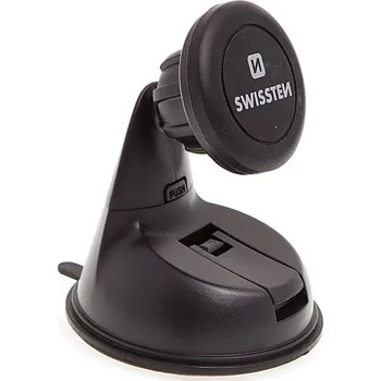 Příslušenství pro GPS Držák do auta SWISSTEN G-GRIP M1 magnetický s přísavkou - černý