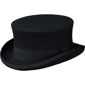 Klobouk Fiebig - Headwear since 1903 Anglický černý cylindr - 10 cm Velikost: 59 cm (L)