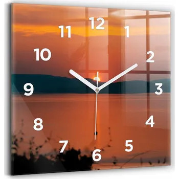 Hodiny Nástěnné hodiny Wallfluent oranžové 30 cm