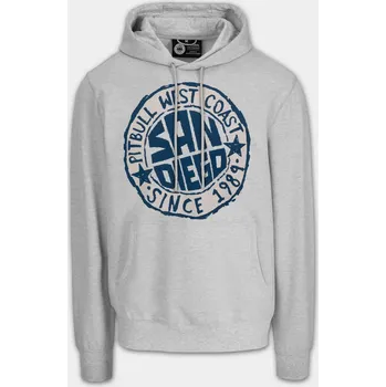 Pánská mikina PitBull West Coast Pánska mikina SAN DIEGO SUN - šedá - PWC_PMSANDIGS_GREY Velikosti: L