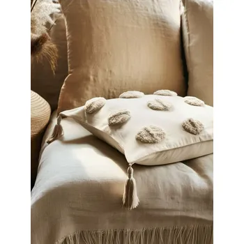 Povlak na dekorativní polštářek Sinsay - Ozdobný povlak na polštář - krémová - 668FT-01X - 668FT-01X-ONE