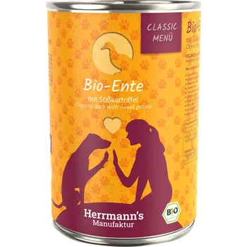 24x400g Herrmanns Classic Bio Menu - Bio kachna s bio batáty