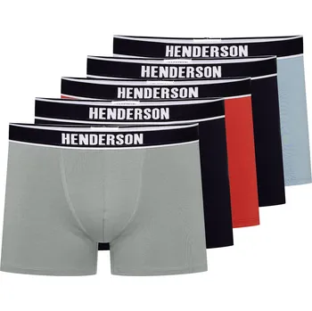 Pánské spodní prádlo Pánské boxerky 5 pack 42704 Soon - HENDERSON vícebarevná XXL