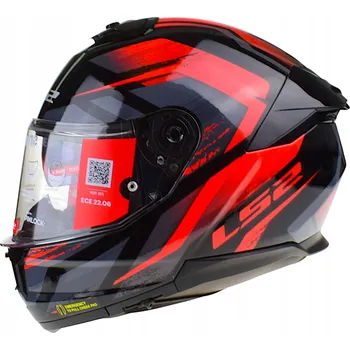 Helma na motorku Integrální helma LS2 FF808 STREAM II FURY BLACK RED homologace ECE 22.06