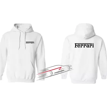 Pánská mikina Pánská mikina s motivem Ferrari 3 M bílá