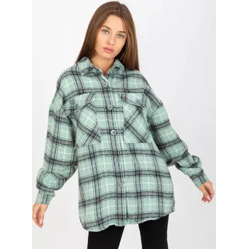 Dámská košile Mintová flanelová košile -DN-KS-3967.92-mint Velikost: M