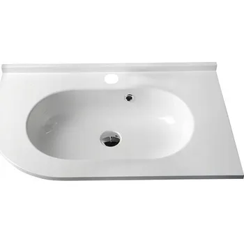 Umyvadlo Umyvadlo nástěnné asymetrické Sapho bílé