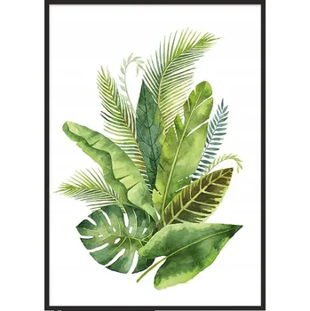 Obraz OBRAZ PLAKÁT V RÁMU 43x33 cm Listy P717
