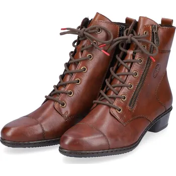 Dámská zimní obuv Dámská kožená obuv Y0706-25 Rieker hnědá Barva: braun, Velikost: 41