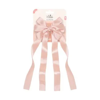 Ozdoba do vlasů Invisibobble Clipstar M Ribbon Glam jemná stuha do vlasů 1 ks, růžová