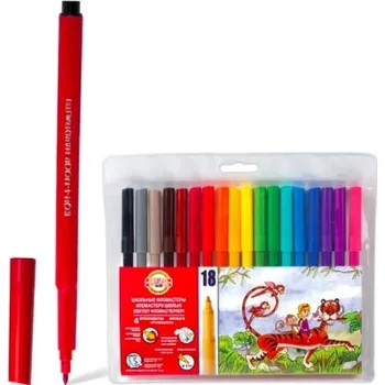 Fixy Velká sada dětských fixů Koh-I-Noor 18 ks