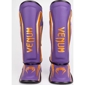 Chránič holeně pro bojový sport Chrániče holení a nártů Venum ELITE - Dark Purple Velikost: L