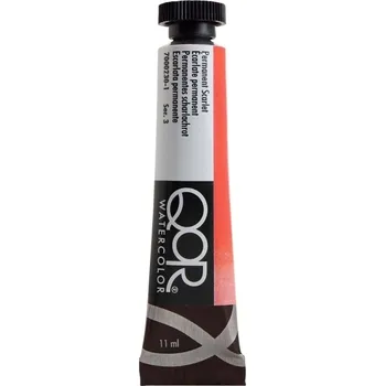 Vodová barva QOR Watercolor 7000230-1 Akvarelová barva Permanent Scarlet 11 ml 1 ks
