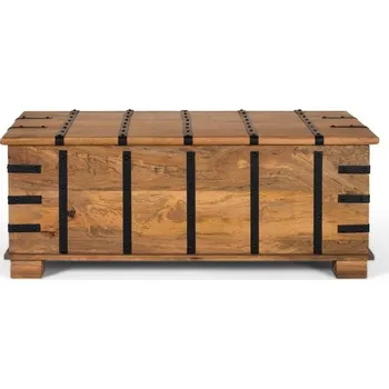 Truhla Rustikální dřevěná truhla/konferenční stolek Teo 120cm s výklopnou deskou