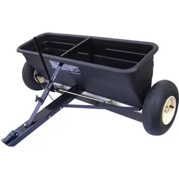 Rozmetadlo Tažené rozmetadlo na hnojivo, posypový vozík na sůl na 80kg za čtyřkolku, zahradní traktor