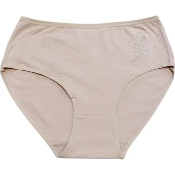 Kalhotky Dámské bavlněné kalhotky NICE VĚTŠÍ VELIKOS - více barev Barva: Béžová, Velikost: XXXL
